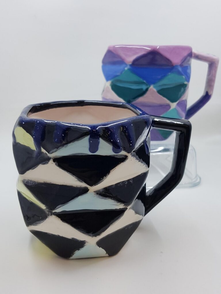 Geometric mugs