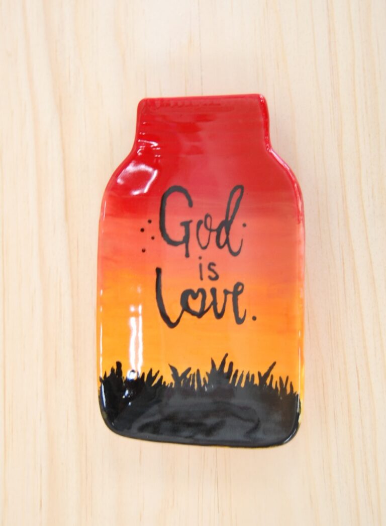 Sunset jar dish