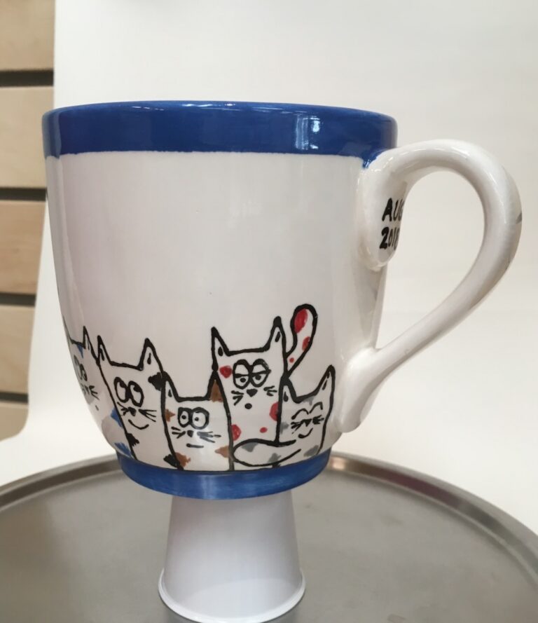 Cat family mug