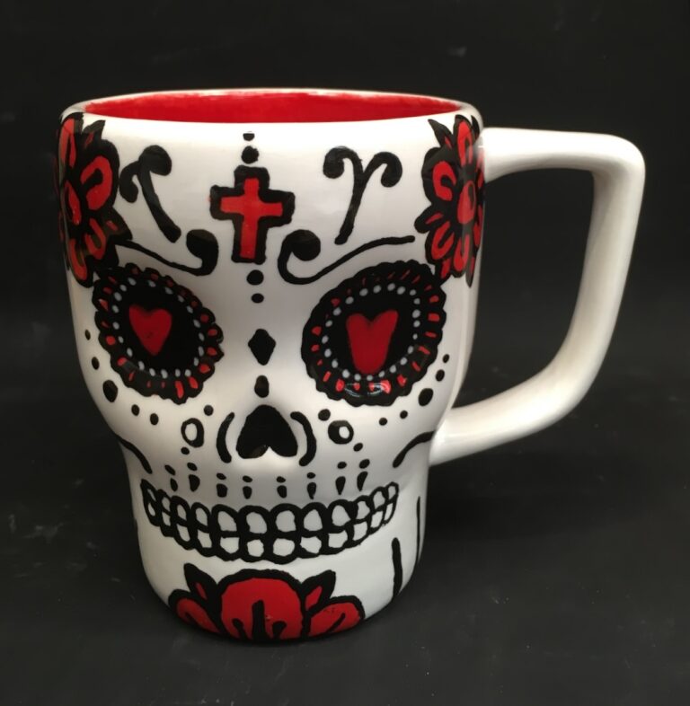 Sugar skull mug