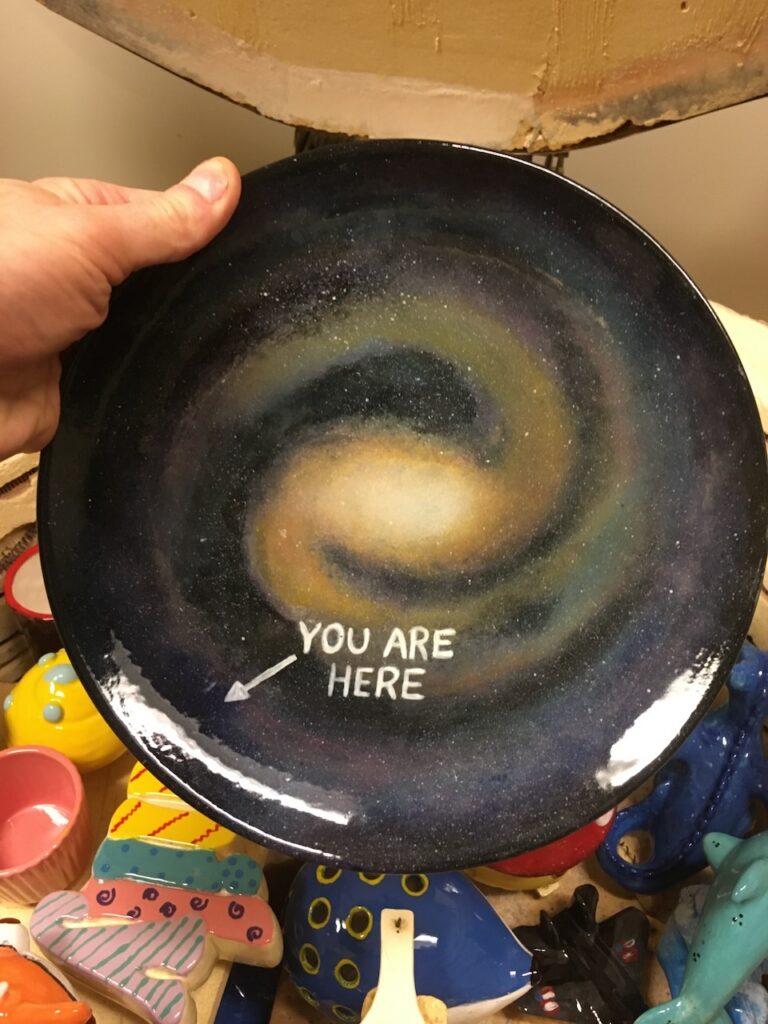 You are here galaxy plate